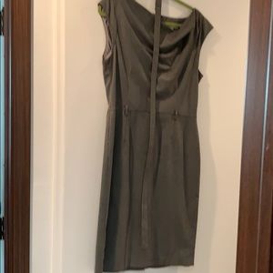 Checkered dress with belt